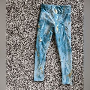 Old Navy Girls Blue & Gold Athletic Leggings – Sporty & Comfy